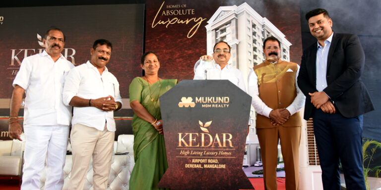 Foundation laid for Kedar High Living Luxury Homes at Derebail