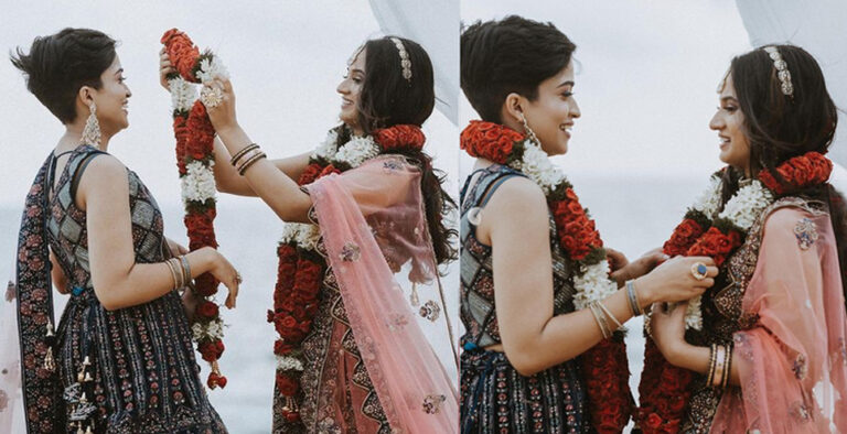 Kerala lesbian couple turns brides in wedding photoshoot