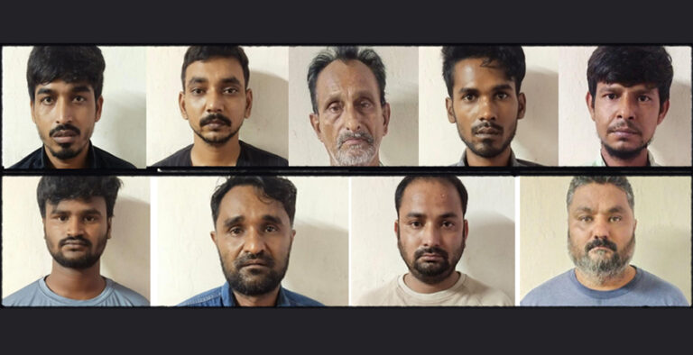 CCB cops arrest nine members of Saheb Ganj inter-state Dacoity gang