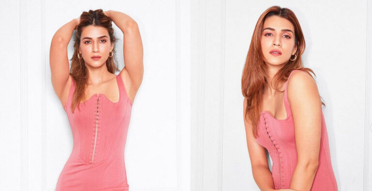 Kriti Sanon drops hot pics in blush pink bodycon dress, take a look Kriti Sanon drops hot pics in blush pink bodycon dress, take a look