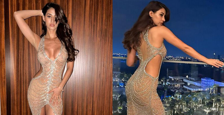 Disha Patani looks stunning in shimmering body hugging dress