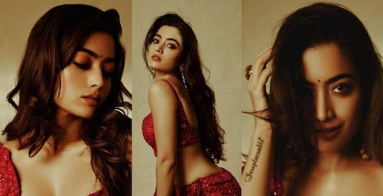Rashmika Mandanna looks absolutely stunning in a red Lehenga, See pics