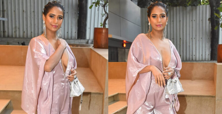 Poonam has major oops moment in cleavage-baring backless jumpsuit Poonam has major oops moment in cleavage-baring backless jumpsuit