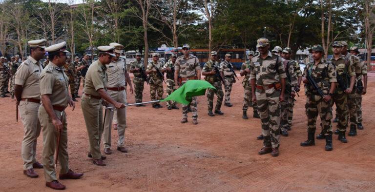 Mangaluru: Security personnel take out route march in city Mangaluru: Security personnel take out route march in city