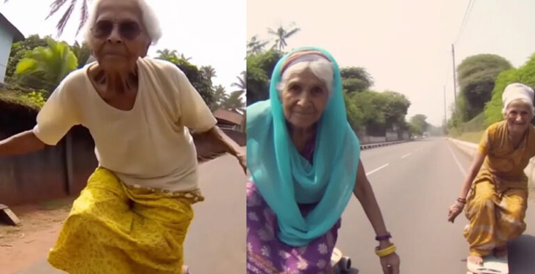AI-generated pics show elderly women skating on streets, Internet stunned