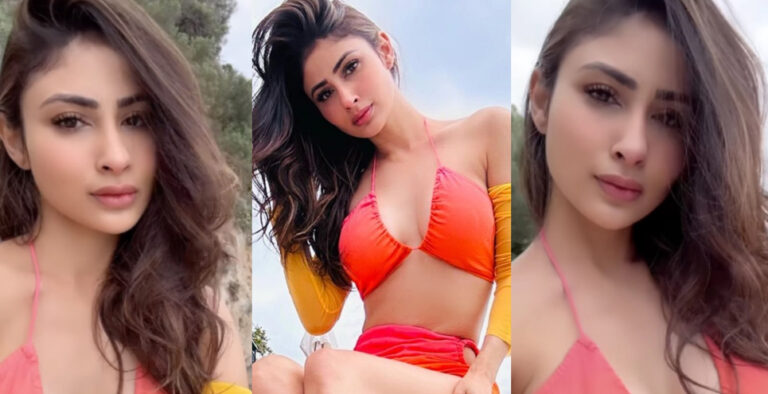 Mouni Roy flaunts cleavage wearing sizzling bikini in Italy, watch