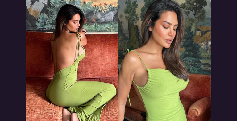 Esha Gupta make heads turn in a green backless dress, see pics