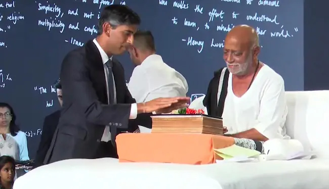 “Not here as PM but a Hindu”: Rishi Sunak attends Ram Katha
