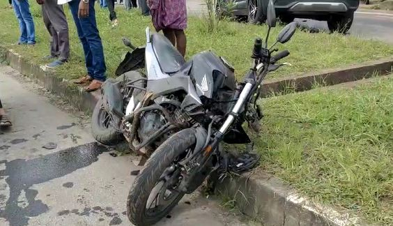 Katapady: 2 bike riders injured in collision with car Katapady: 2 bike riders injured in collision with car