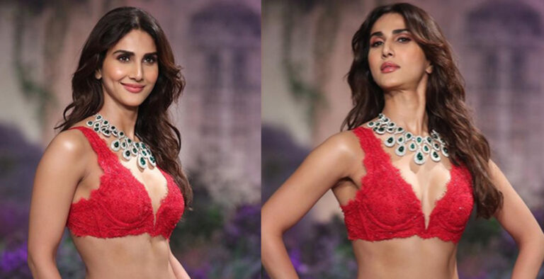 Vaani Kapoor turns blazing showstopper in red hot lehenga-choli