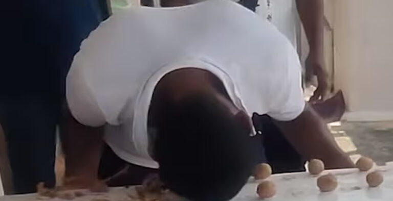 Indian man sets new world record by cracking 273 walnuts with his head