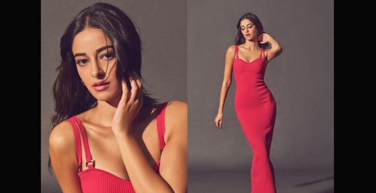 Ananya Panday stuns in hot pink bodycon outfit, see pics